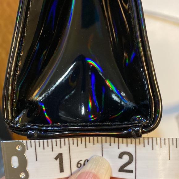 Lancôme Travel Makeup Pouch Clutch Rainbow Black Color Change convert Crossbody - Picture 3 of 9